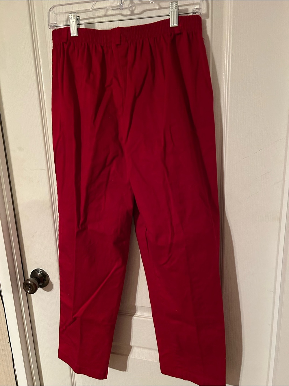 Alfred Dunner Red Elastic-Waist Women's Trousers